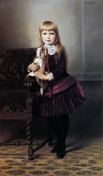 Młoda dziewczyna z lalką, 1887